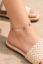 Silver whisper anklet