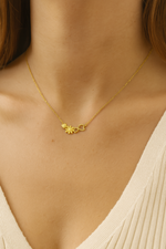 Delicate Daisy Gold Necklace