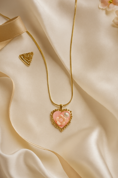 Blush Beam Gold Necklace
