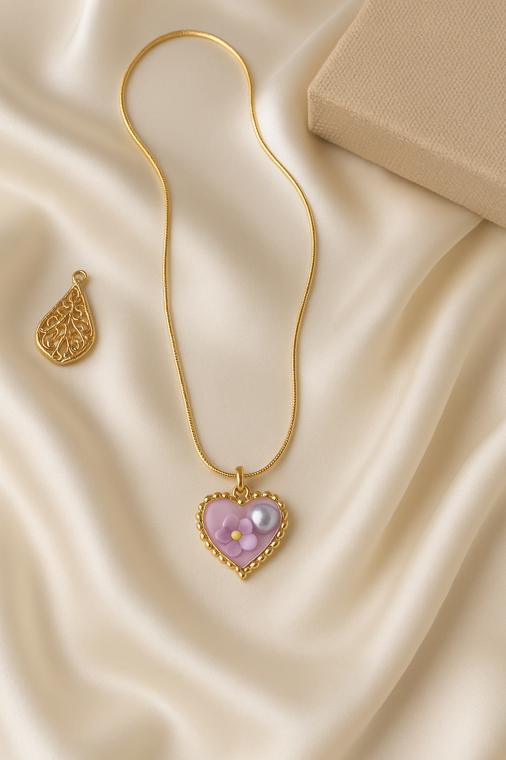 Blush Beam Gold Necklace
