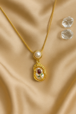 Dreamscape Pearl Bloom Gold Necklace