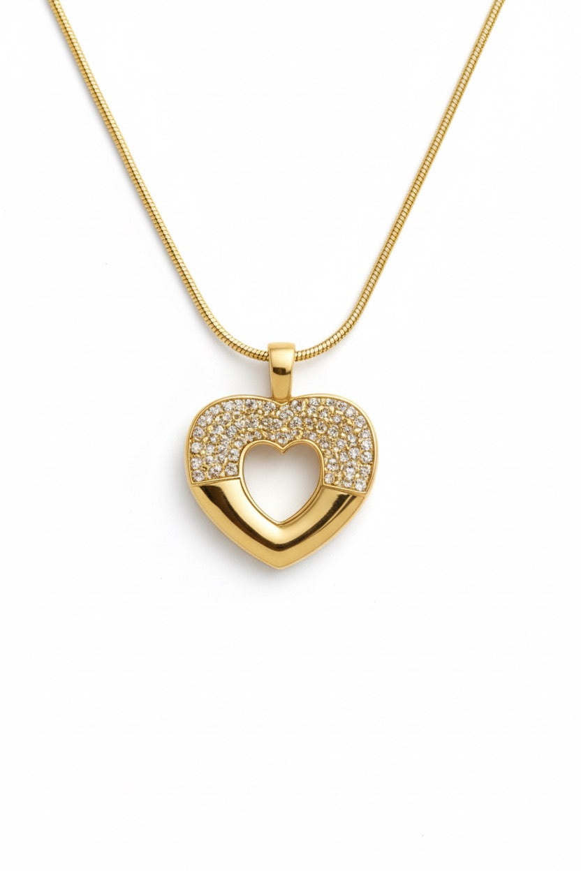 Pave Love Gold Pendant