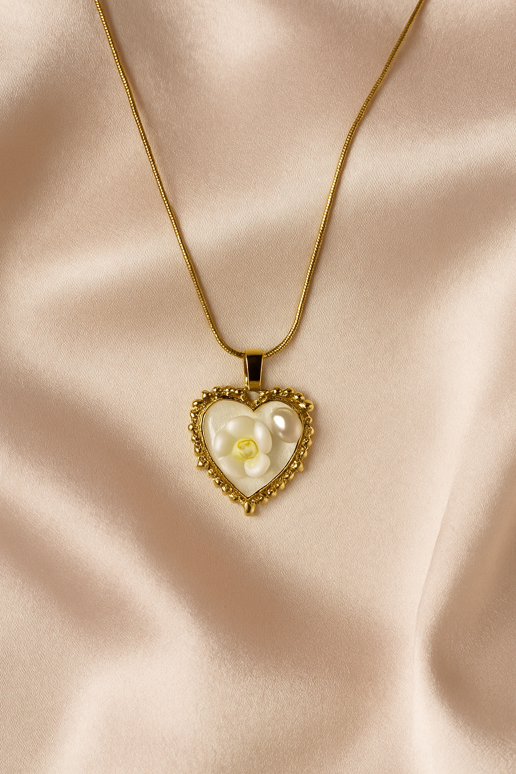 Blush Beam Gold Necklace