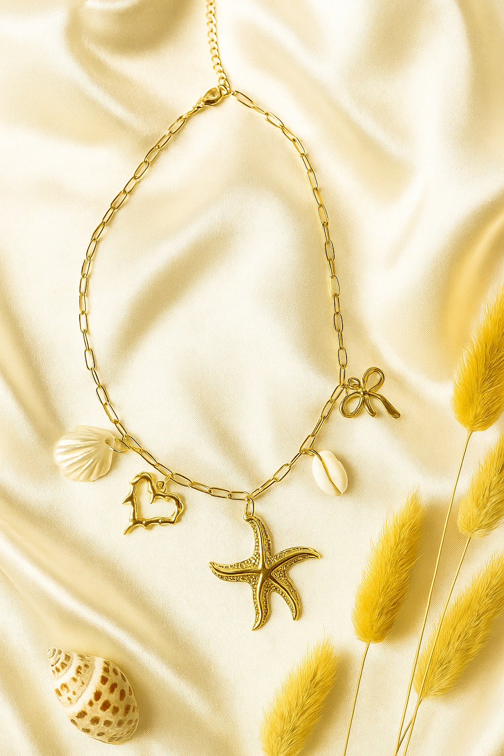 Seashell Symphony Gold Necklace