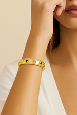 Noir Clover Gold Bracelet