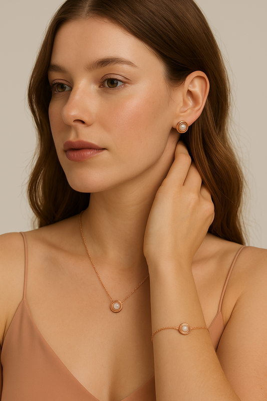 Dreamy pearl Rose Gold combo