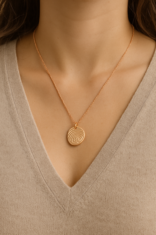 The Rose Gold Imprint Necklace